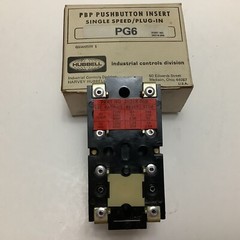 HUBBELL PG6 28318-006 PBP Pushbutton Insert Single Speed / Plug-In