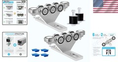 6+2 Wheel Hoist Trolley with Roller Limit, Unistrut Trolley Kit for Electric Hoi