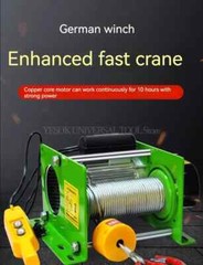 Small Winch Electric Wireless Remote Control Fast Heavy Duty Lifting Crane