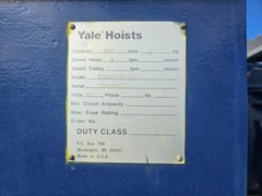 Yale EEW25X35BM9S4 Wire Rope Hoist 20 Ton, 35 Ft. Lift, 460V Three Phase