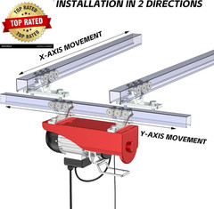 6 Wheel Hoist Trolley with Rollers – Strut Trolley Assembly for Electric Hoist –