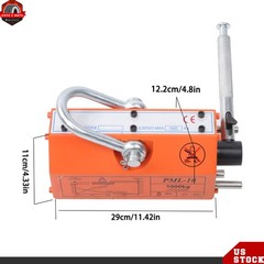 Lifting Magnet Permanent Magnetic Lifter Neodymium Hoist 1000kg/2200lbs Orange