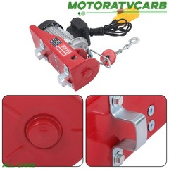 ALL-CARB Mini Electric Hoist 880lbs 14ft/4.2m Wired Remote Control Height 40ft