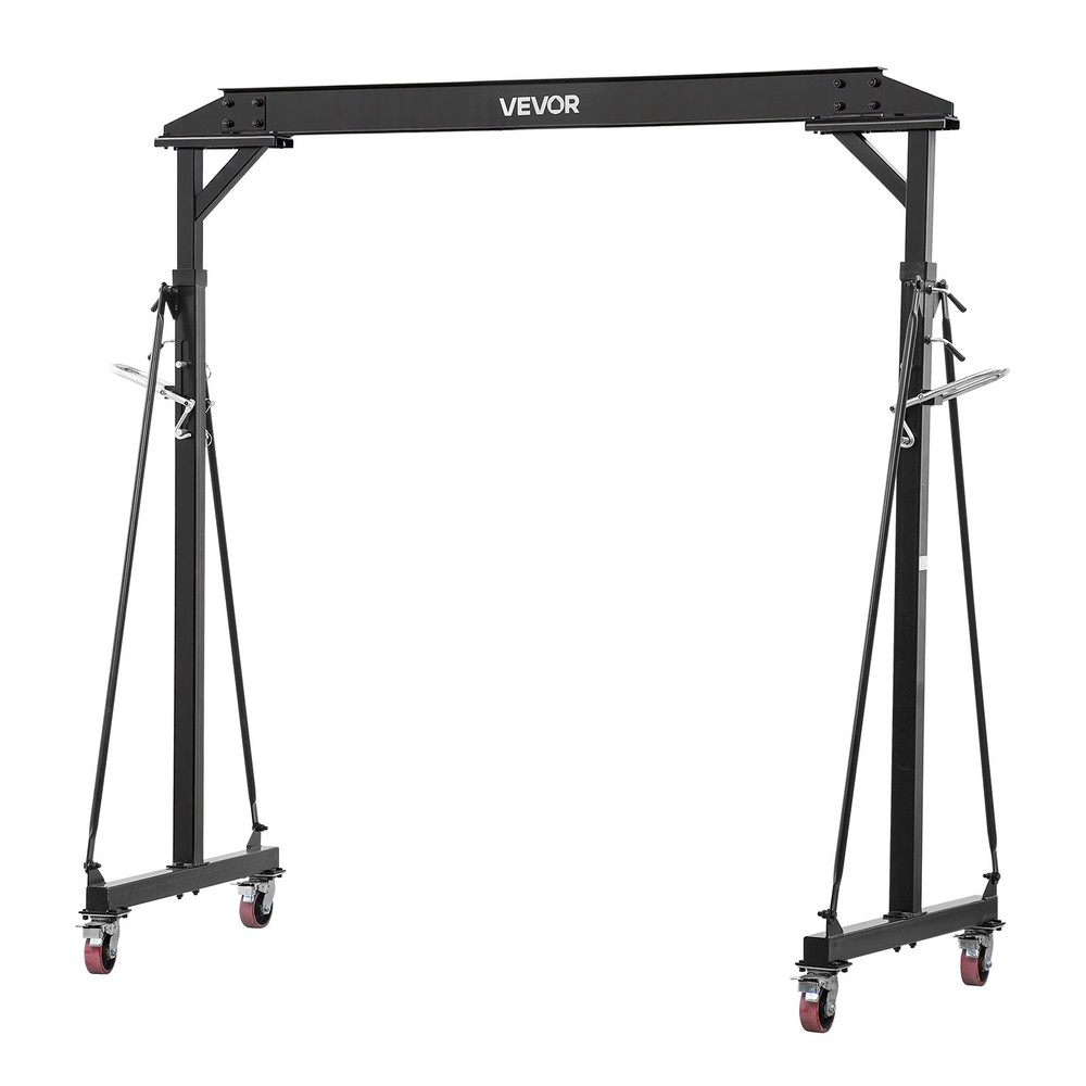 VEVOR Adjustable Gantry Crane 2200 lbs Portable Lift Hoist Frame 95.7″ to 142.9″