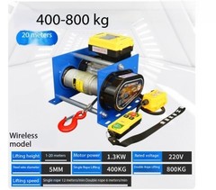 Small Electric Winch 200-400KG Electric Winch 30M Wire Rope Winch Crane