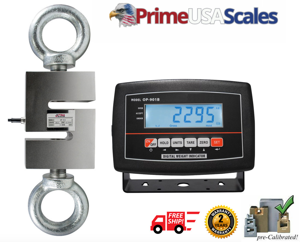 Prime OP-926 Hanging Crane Scale 250 lb x .02 lb with 2 Yr Warranty