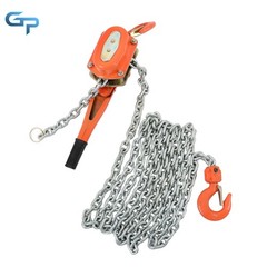 Wrench Hoist 6600lb Capacity 20ft Manual Lever Block Steel Chain Hoist G80 Chain
