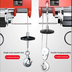 100-400kg Electric Hoist with Wired/Wireless Remote Control Lifting Crane Cable