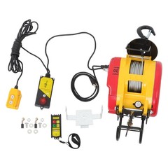 Electric Hoist Winch 2-in-1, 1100 lbs Capacity with Wireless&Wire Remote Control