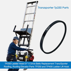 TP250 Ladder Elevator V-Drive Belt Size 51 Inches Replacement Tranzporter Roof,