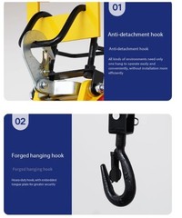 Little King Kong Home Use Compact Electric Hoist with Remote Control Winch