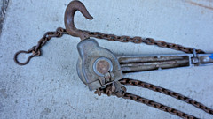 CHISHOLM-MOORE HOIST DIVISION, MODEL B 40825 Puller CM 3/4 TON , Chain