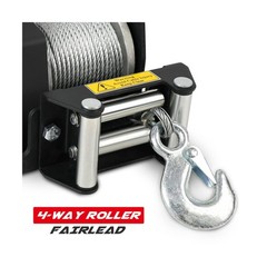 2500lbs Electric Winch 12V Waterproof Steel Cable with Wired Remote Control &…