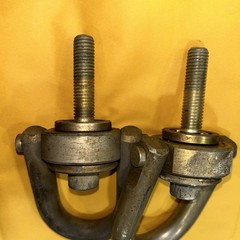 2 Jergens 9/16-12 Pivoting Swivels Lifting Rigging Hoist Rings, 2500 lbs