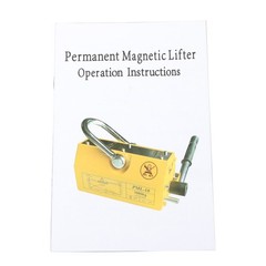 880lbs/400kg Magnetic Lifter 2.5 Safety Factor Lifting Magnet Hoist Orange