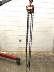 DUFF LYNX HOISTS & PULLERS 1/2 TON MODEL LHH-1/2A GZ8707 OAL OF 75″