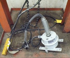 BUDGIT ELECTRIC CHAIN HOIST, 115844-3, 1/2 TON, WITH CONDUCTIX WAMPFLER, CA11524