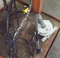 BUDGIT ELECTRIC CHAIN HOIST, 115844-3, 1/2 TON, WITH CONDUCTIX WAMPFLER, CA11524