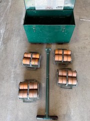 Hilman Deluxe 24 Ton Roller Kit Swivel Top Skates for Machinery Moving Hillman