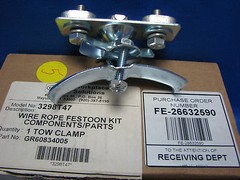 HUBBELL WIRE ROPE FESTOON KIT W/ Tow Clamp, 3298T47 GR60834005