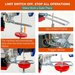 Electric Hoist with Remote Control,1760Lbs Electric Hoist 110 Volt,Electric Hois