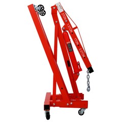 2 Ton Folding Engine Hoist Cherry Picker Shop Crane Hoist Lift, Heavy Duty Steel