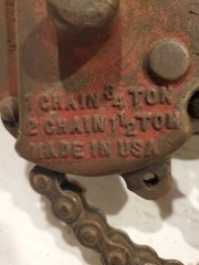 Coffing Model A-1 Ratchet Lever Hoist Chain Puller 3/4 Ton 1.5 Ton 2 Chains USA