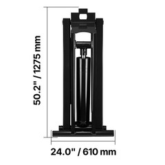 Uimoso Hydraulic Scissor Hoist Kit 8/10 Ton Fit 10-16′ Dump Trailer Bed Body