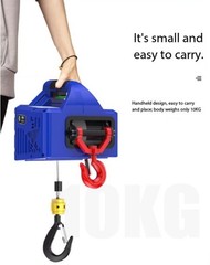 Portable Electric Hoist 220V Mini Crane with Wireless Remote Control for HomeUse