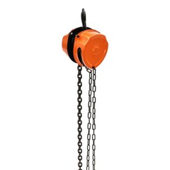 0.25Ton G80 Manganese Steel Hand Chain Hoist 3m Lift Orange Triangle Shell