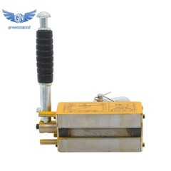 Magnetic Lifter Lifting Magnet Hoist 440lbs / 200 kg 2.5 Safety Factor Yellow