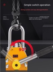 400kg Permanent Magnet Lifter Magnet Chuck Crane Magnetic Lifting Device