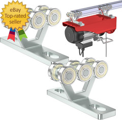 6 Wheel Hoist Trolley with Rollers – Strut Trolley Assembly for Electric Hoist –
