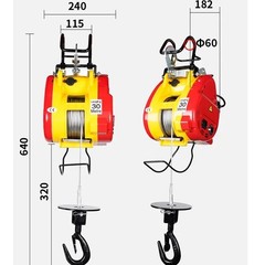 Mini Electric Hoist 220V Suspended Lifter Home Use Lifting Crane Winch