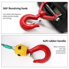 110V Electric Hoist 1100lb Wireless Remote Control Overhead Lift Cranes Winch US