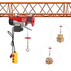 510W Electric Hoist Winch Hoist Crane Lift 551LBS 110V with Wired Remote Control