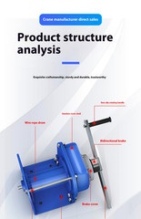 Manual Control Electric Winch 20 Tons Manual Control 5 T Electric Winch