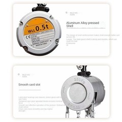 0.25t Half Ton Small Manual Hoist Aluminum Alloy Inverted Chain Lifting Hoist