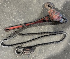 Coffing Company Ratchet Lever Model A-1 Hoist 1 Chain 3/4 TON 2 Chains 1 1/2 TON