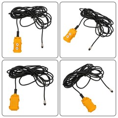 1100lbs 1500W 3in1 Portable Electric Hoist Winch Wire & Wireless Remote Control