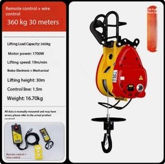 Electric Hoist 220V Compact Electric Hoist 0.5 TonneLifting AirConditioningHoist