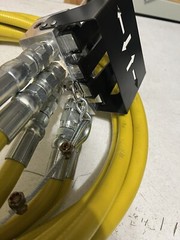 Four Lever Air Pendant with Hoses. 33353301 or 33353406. CM Budgit Air Hoist.