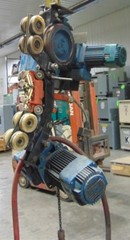 USED Mannesmann Dematic AG 440 lb Rail Mount Electric Chain Hoist 32/8 ft/min.
