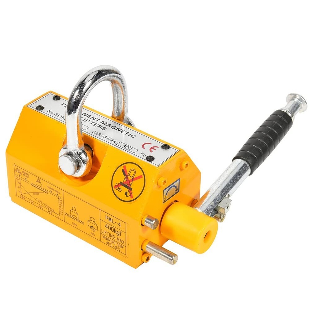 ECCPP 880LB Steel Magnetic Lifter Heavy Duty Crane Hoist Magnet, 400 KG