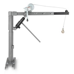 Pickup Truck Bed Crane Hoist 1000Lbs, Heavy-Duty 360° Swivel Adjustable Lift