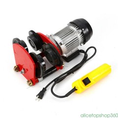 2200lbs Electric Wire Rope Hoist Trolley Overhead Motor Winch Hoist Garage Crane