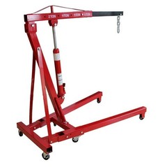 2Ton Movable Folding Hydraulic Crane Heavy Duty Hoist Lift Lifting Height:1.8m