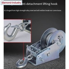2000 pounds Manual Hand Winch Manual Winch Small Lifting Winch with Wire Rope