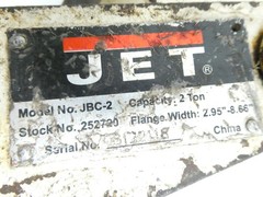 Jet JBC-2 252720 Hoist Beam Clamp 2.95in To 8.66in 2ton