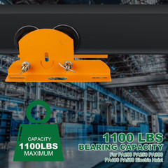 Electric Hoist Manual Trolley Heavy Duty 0.5Ton 1100LBS Capacity for PA200 to PA